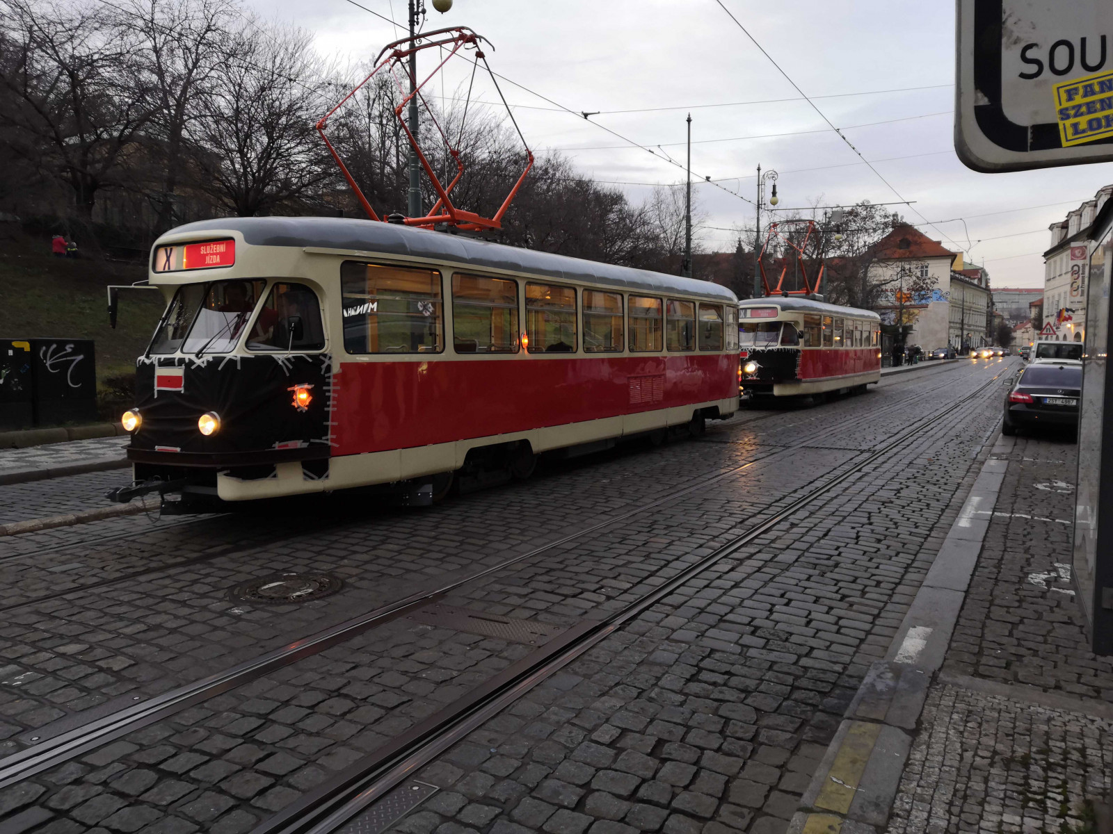 T2 trams before official unveiling via Jan Purkrabek