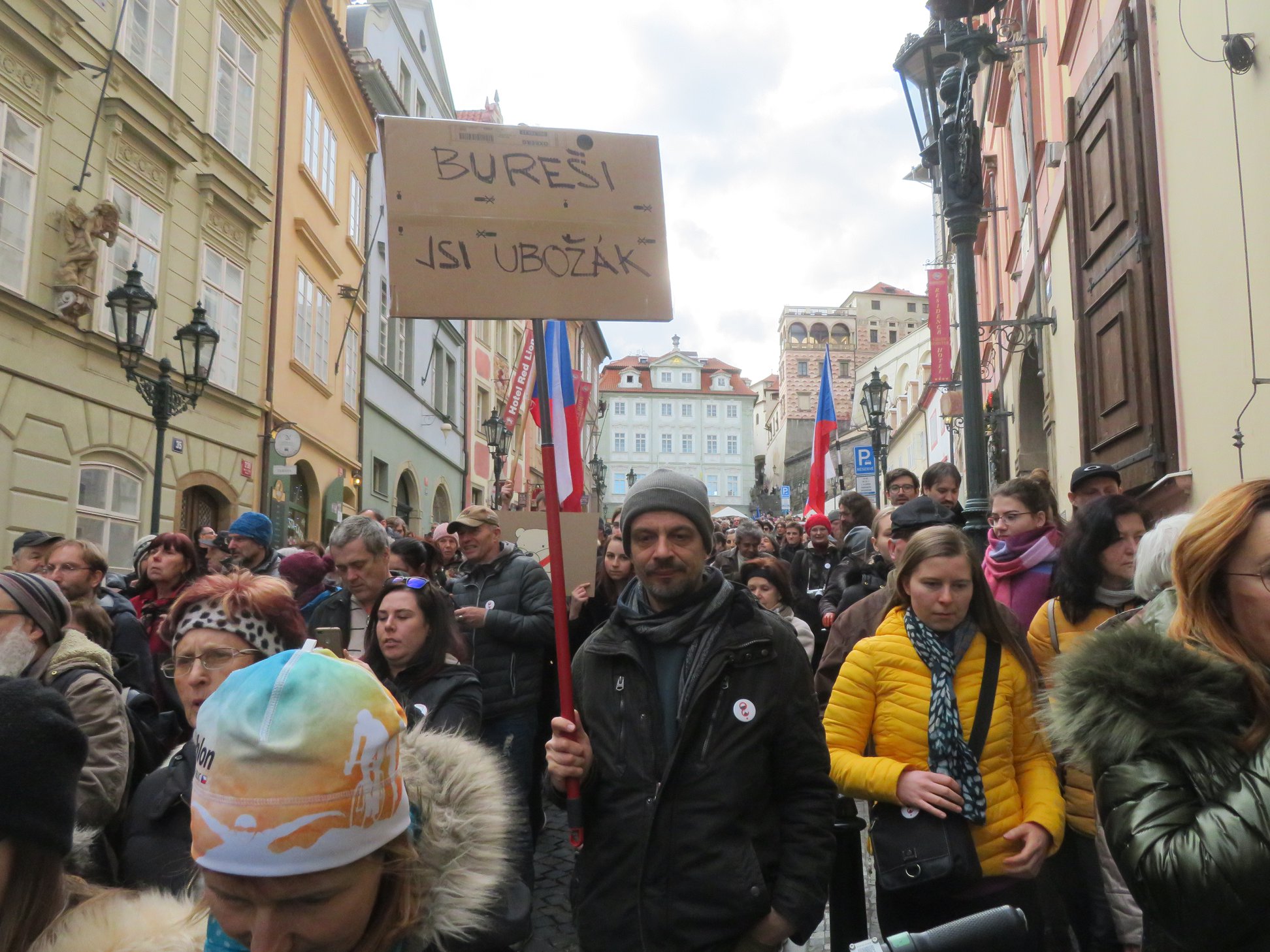 March 1, 2020: Million Moments for Democracy marches through Prague via Raymond Johnston