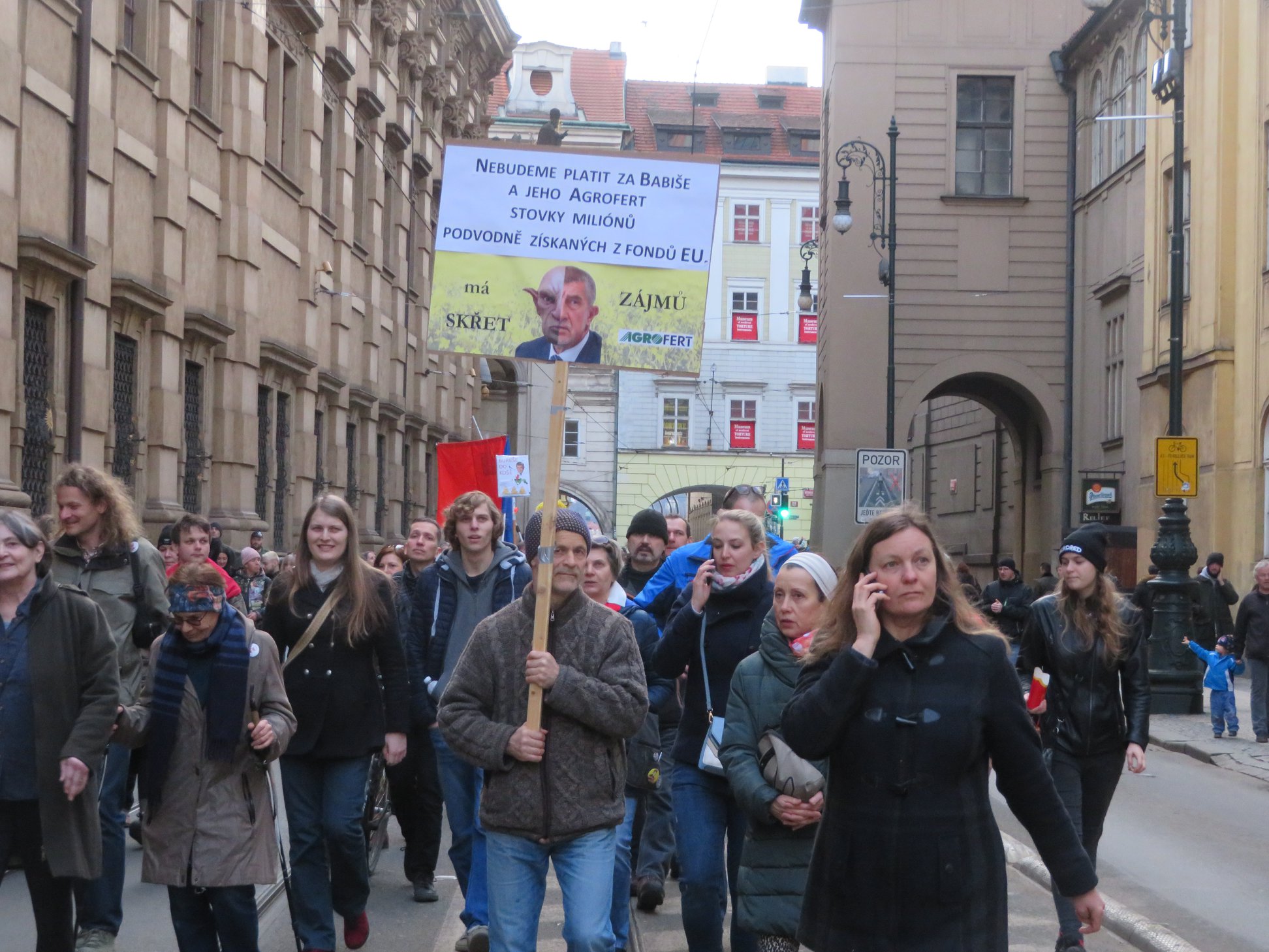 March 1, 2020: Million Moments for Democracy marches through Prague via Raymond Johnston