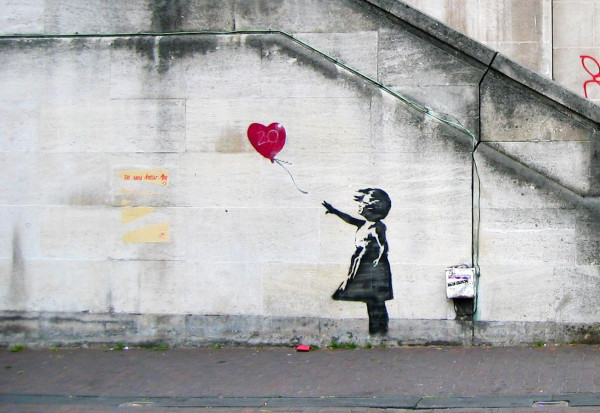 banksy girl with a balloon