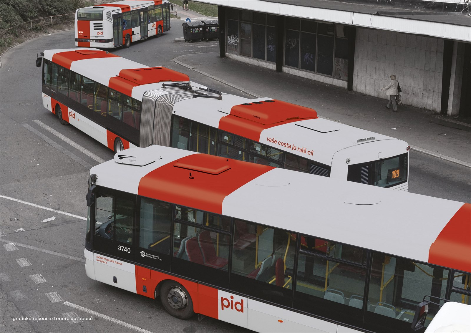 New color scheme for Prague's public transport vehicles via superlative.works